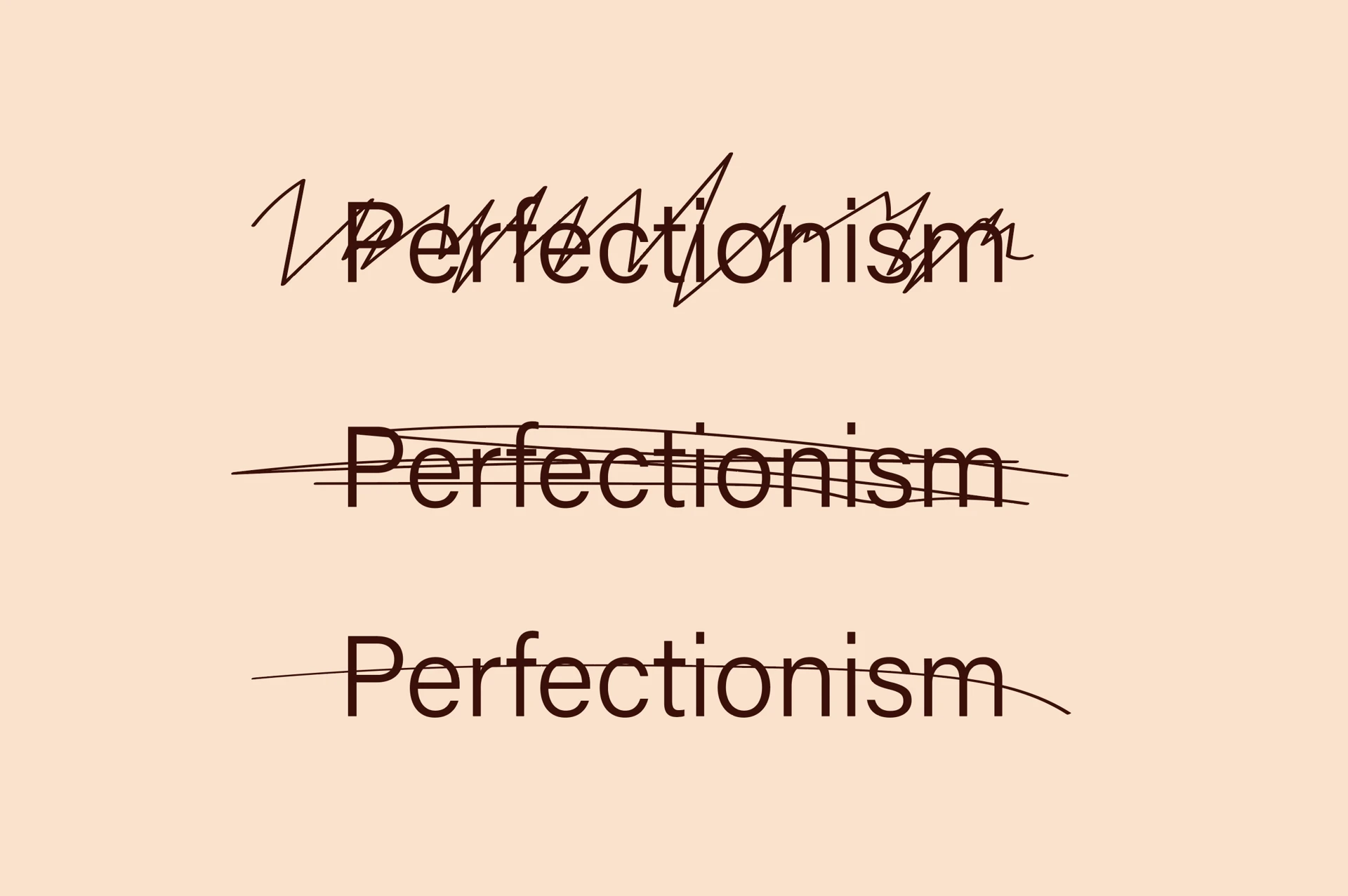 A set of three different type of font.