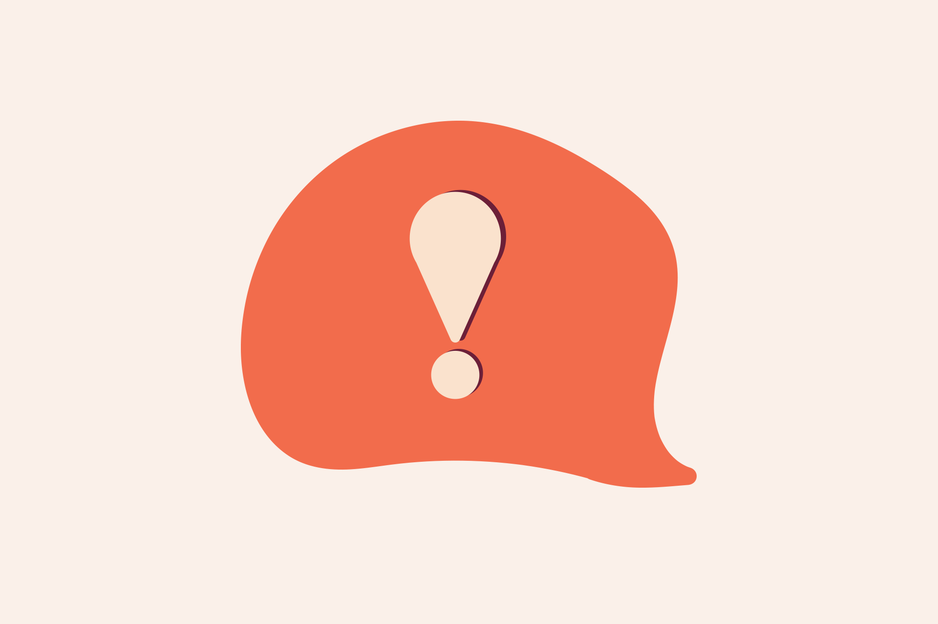 An illustration of an exclamation mark