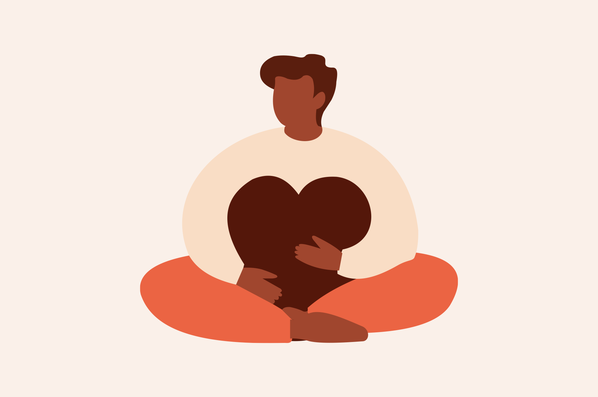 Illustration på mindfulness